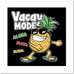 Floss Dance Pineapple Vacay Mode Aloha Hawaii Posters and Art